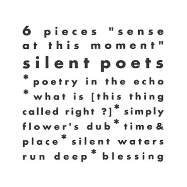 6 Pieces "sense at this moment"