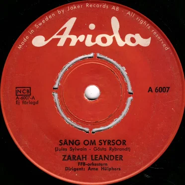 Sång om syrsor / Vad skönt att man inte är ung