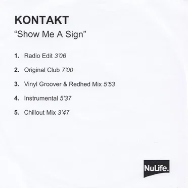 Show Me a Sign by Kontakt - album cover