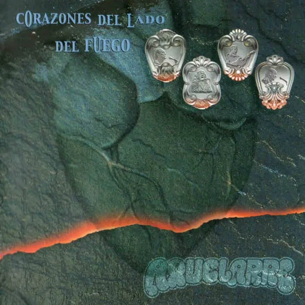 Corazones del lado del fuego