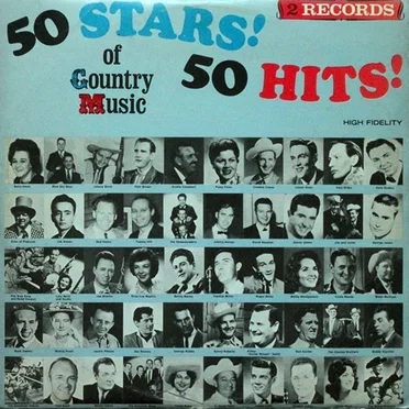 50 Stars! 50 Hits! Of Country Music by Various Artists - album cover