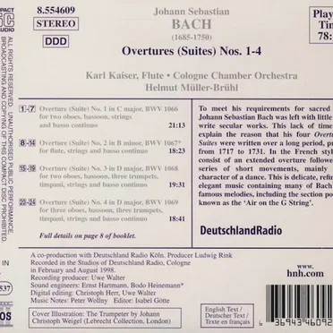 Complete Orchestral Works, Volume 8: Orchestral Overtures (Suites) nos. 1-4
