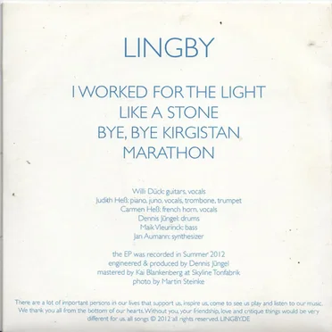 I Worked For The Light EP by Lingby - album cover