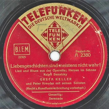 Liebesgeschichten sind meistens nicht wahr! / Serenade