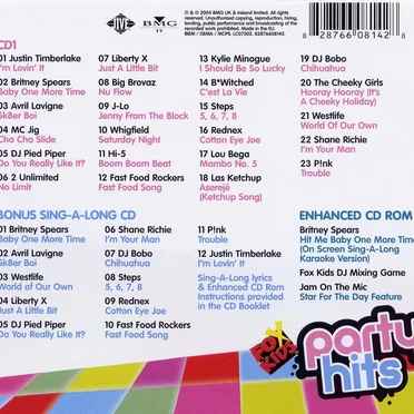 Fox Kids Party Hits by Various Artists - album cover