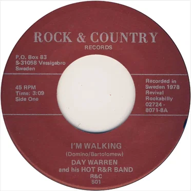 I'm Walking / Gold Dust by Day Warren and his Hot R&R Band - album cover