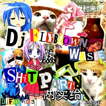 shit party by dj flyblown waste - album cover