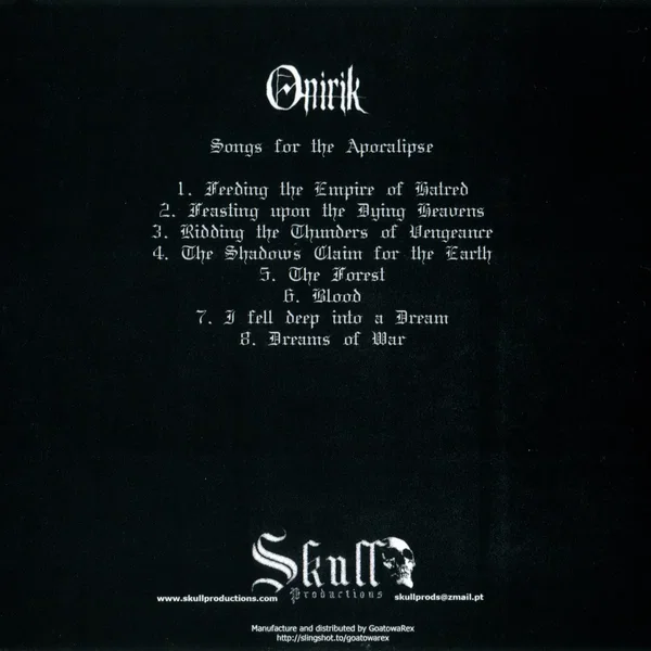 Songs for the Apocalipse