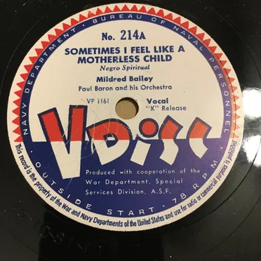 Sometimes I Feel Like a Motherless Child / Lamplighter’s Serenade / The Sunshine of Your Smile