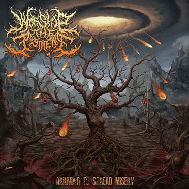 Arriving to Spread Misery by Worship the Pestilence - album cover