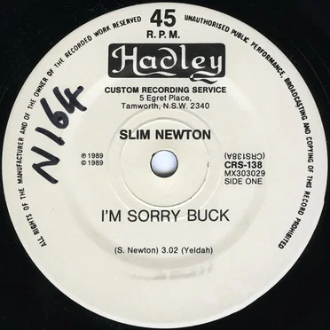 I’m Sorry Buck by Slim Newton - album cover