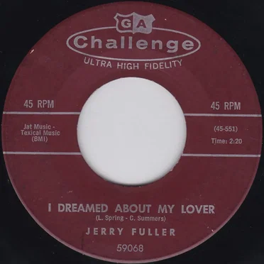 I Dreamed About My Lover / Two Loves Have I by Jerry Fuller - album cover