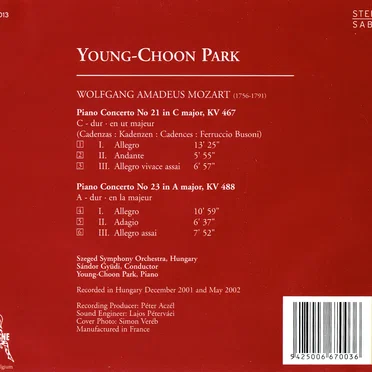 Piano Concerto no. 21 in C major, KV 467 / Piano Concerto no. 23 in A major, KV 488