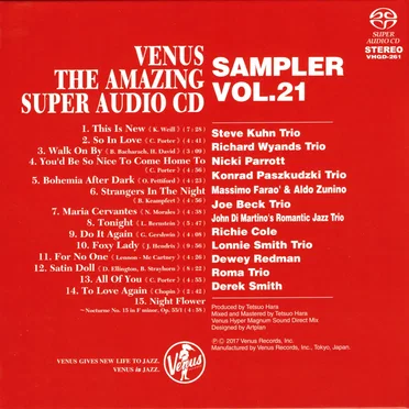 Venus The Amazing Super Audio CD Sampler Vol.21 by Various Artists - album cover