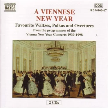 A Viennese New Year: Favourite Waltzes, Polkas and Overtures From the Programmes of the Vienna New Year Concerts 1939-1998 by Various Artists - album cover