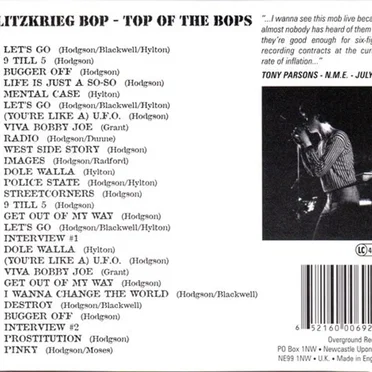 Top Of The Bops by Various Artists - album cover