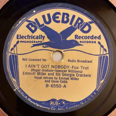 I Ain't Got Nobody / Right or Wrong by Emmett Miller & His Georgia Crackers - album cover
