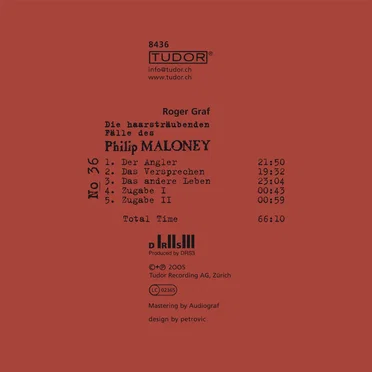 Die haarsträubenden Fälle des Philip Maloney, N° 36 by Roger Graf - album cover