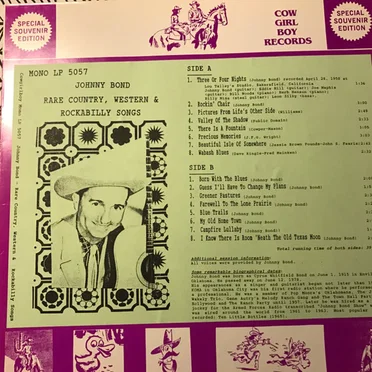 Rare Country, Western & Rockabilly Songs