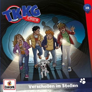 TKKG Junior 19: Verschollen im Stollen by Frank Gustavus - album cover