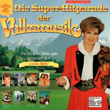 Die Super-Hitparade der Volksmusik: Die Hits des Jahres 1990 by Various Artists - album cover