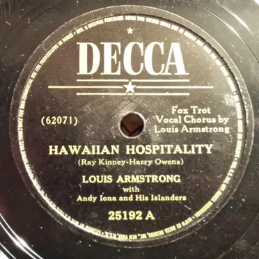 Hawaiian Hospitality / To You, Sweetheart, Aloha