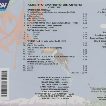 Ginastera, Volume 5: Chamber Music