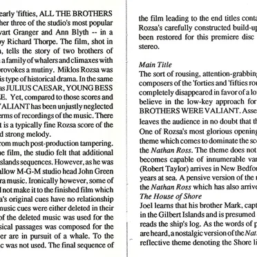 All the Brothers Were Valiant