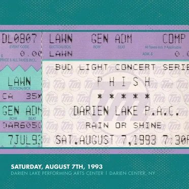 1993‐08‐07: Darien Lake Performing Arts Center, Darien Center, NY, USA