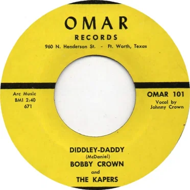 Diddley-Daddy / Lonely Avenue by Bobby Crown and the Kapers - album cover