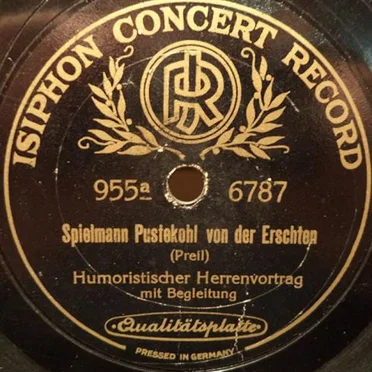 Spielmann Pustekohl von der Erschten / Musikus Spargel
