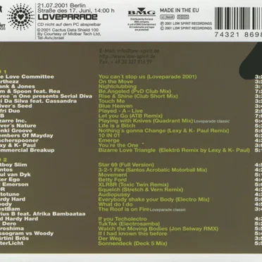 The Loveparade Compilation 2001: Join the Love Republic by Various Artists - album cover