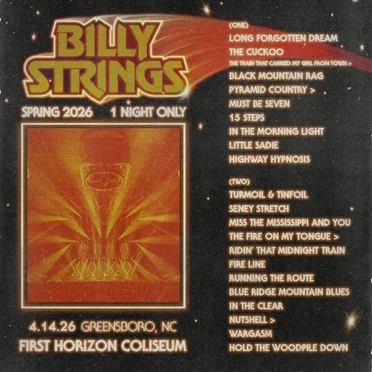 2026-04-14: First Horizon Coliseum, Greensboro, NC, USA by Billy Strings - album cover