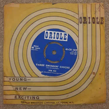 Three Swingin’ Chicks / I Found the Girl I Love (In My Home Town) by Don Fox - album cover