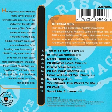 Arista Heritage Series: Taylor Dayne