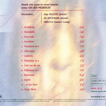 Opus 2: Music for Piano and Vocal Quartet