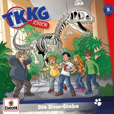 TKKG Junior 5: Die Dino-Diebe by Frank Gustavus - album cover