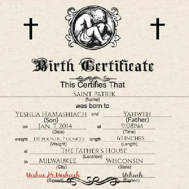 Birth Certificate by Saint Patrik - album cover