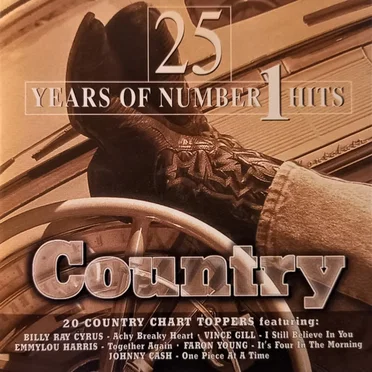 25 Years of Number 1 Hits - Country by Various Artists - album cover