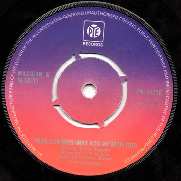 Vaya Con Dios (May God Be With You) by Millican & Nesbitt - album cover