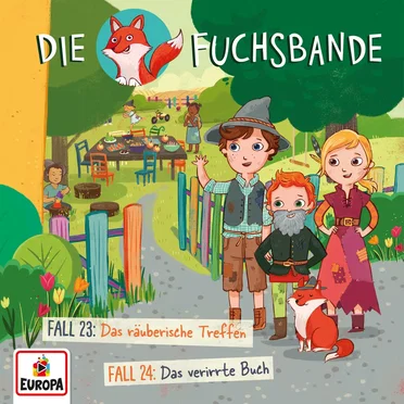 Die Fuchsbande, Folge 12: Fall 23: Das räuberische Treffen / Fall 24: Das verirrte Buch by Die Fuchsbande - album cover