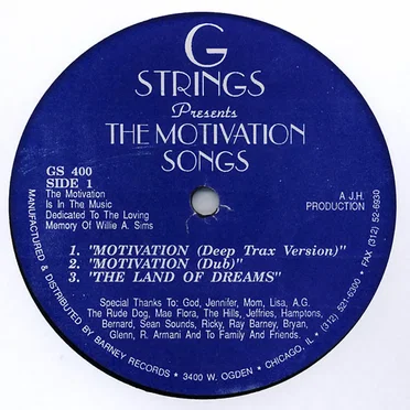 The Motivation Songs by G Strings - album cover