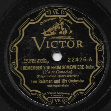 I Remember You From Somewhere / Washing Dishes With My Sweetie
