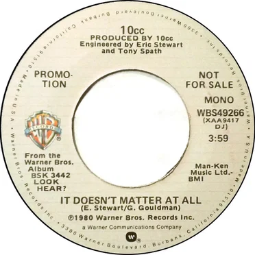 It Doesn’t Matter at All