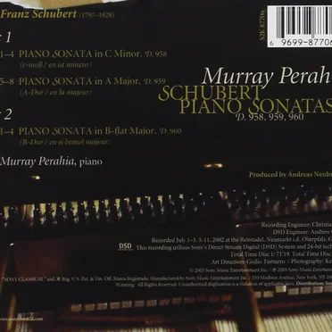 Piano Sonatas D.958, 959, 960