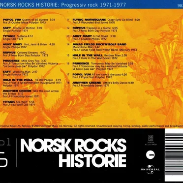 Norsk rocks historie 6: Progressiv rock, 1971–1977 by Various Artists - album cover