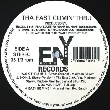 Tha East Comin Thru EP by Various Artists - album cover