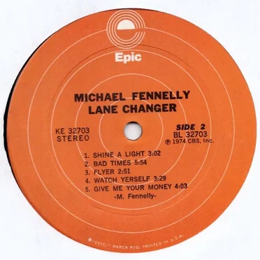 Lane Changer by Michael Fennelly - album cover