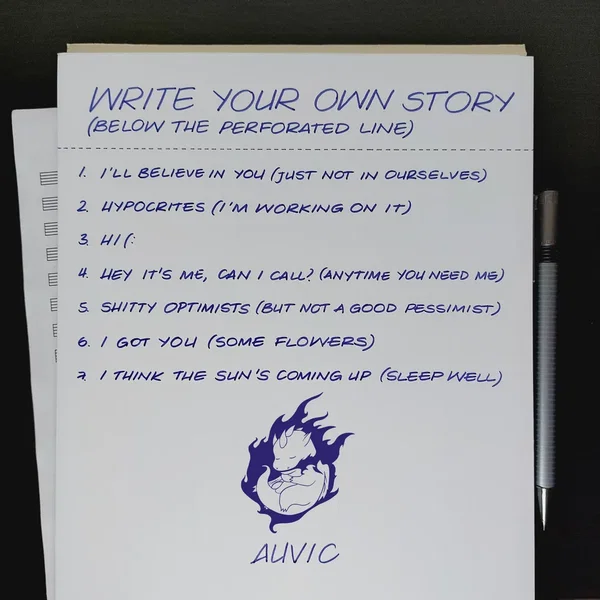Write Your Own Story (Below the Perforated Line)