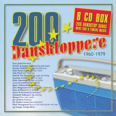 200 Dansktoppere by Various Artists - album cover
